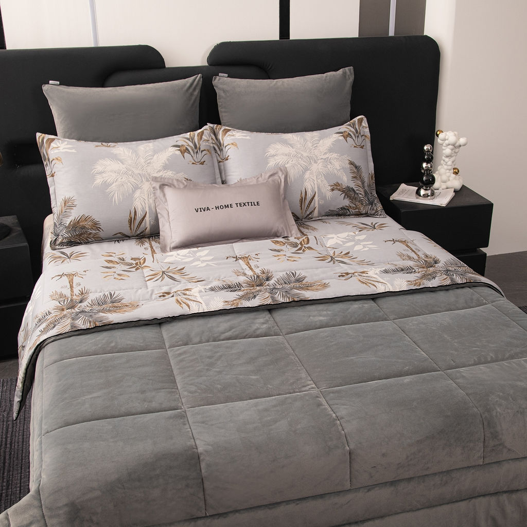 Комплект постельного белья на резинке Сатин Velouria Luxe с Одеялом VLR009 - Ситрейд фото 4