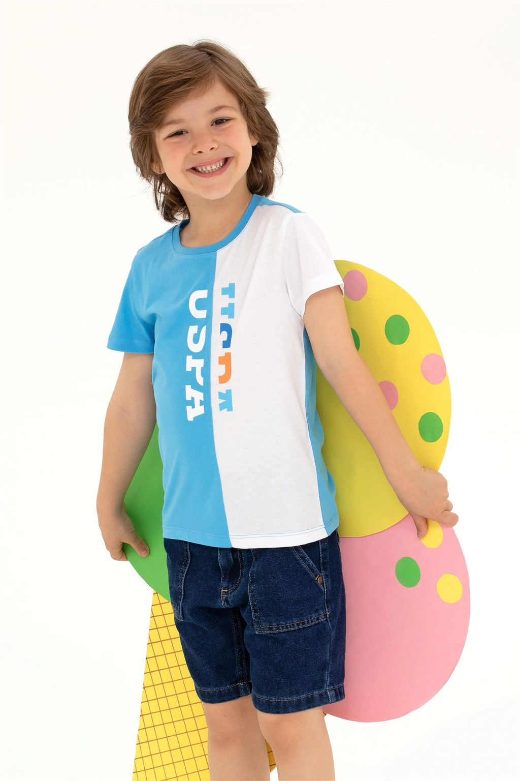 U. S. Polo Assn Детская бирюзовая футболка с круглым вырезом - U.s. polo assn фото 7