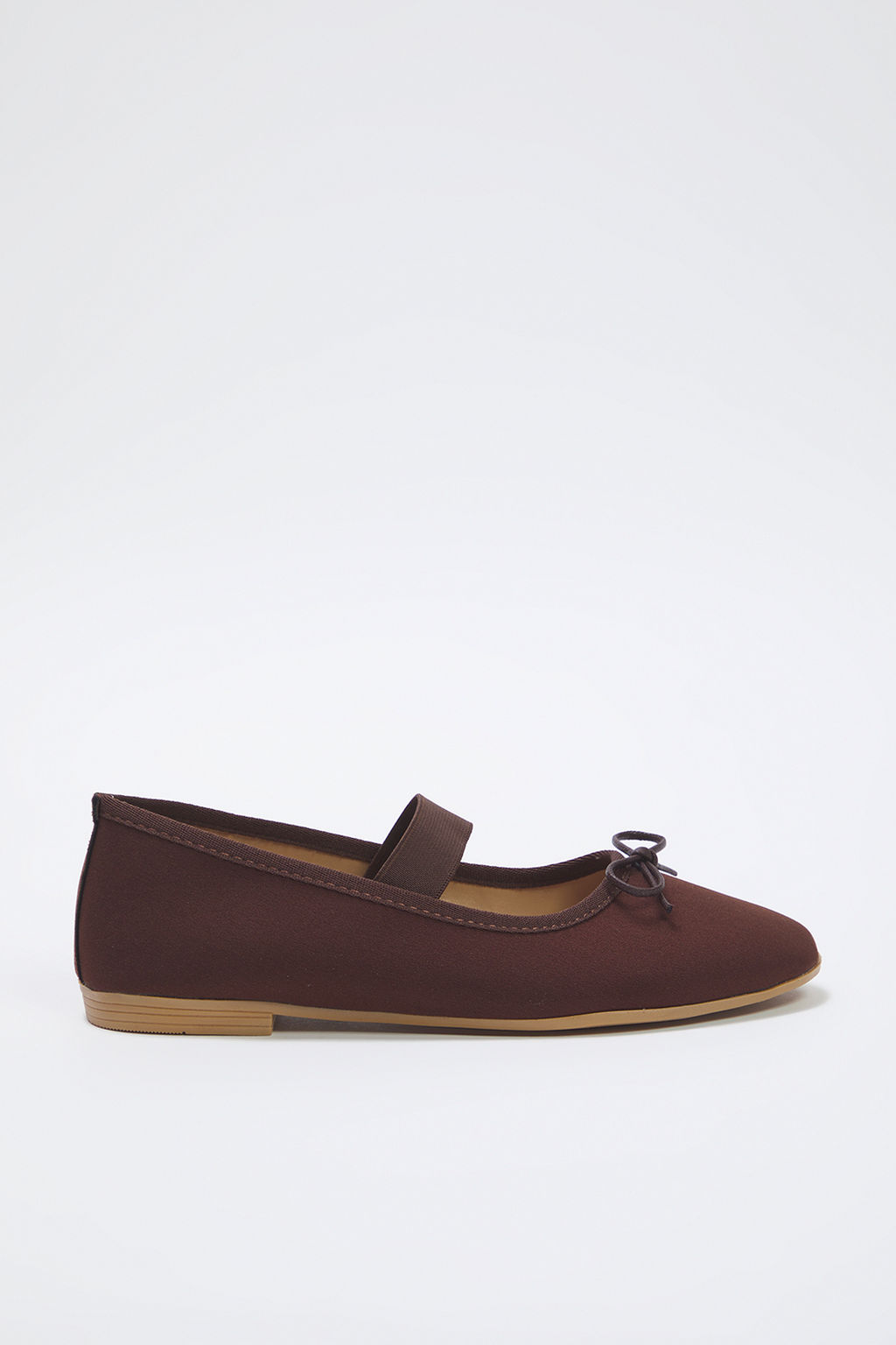 Trendyolmilla Shoes Kahverengi Fiyonklu Badem Burun Mary Jane Kad?n Babet TAKSS25BE00038  фото 10
