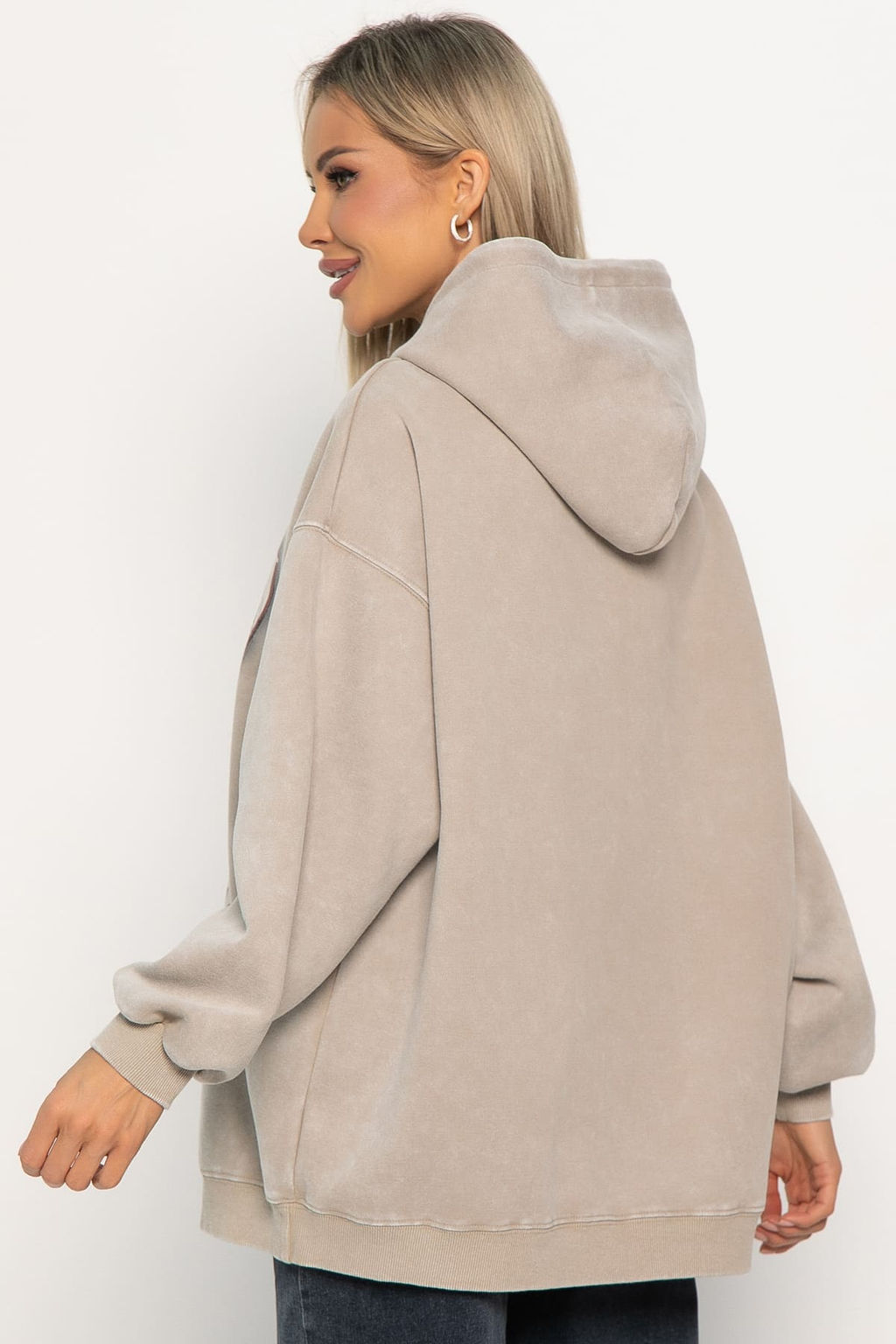 Толстовка с капюшоном Урбан (бежевая) Б14924-20М