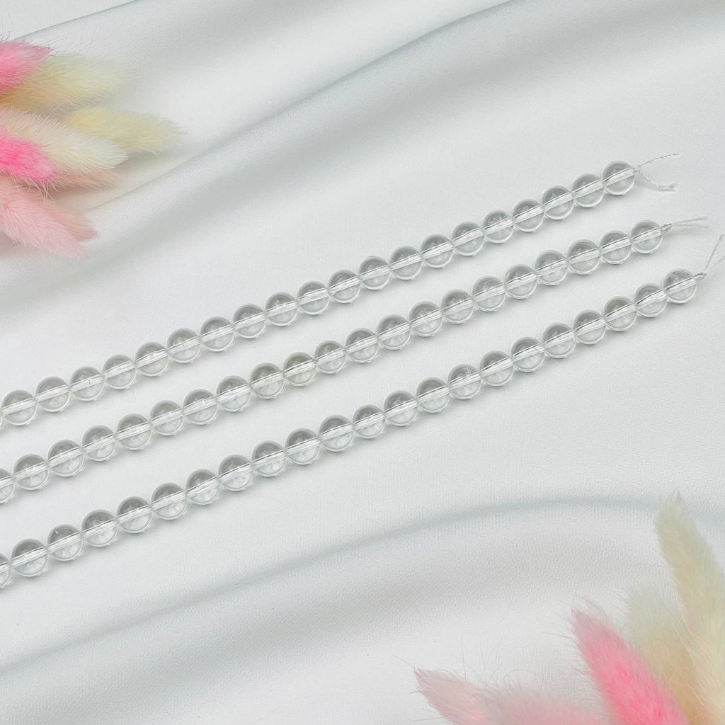 Бусины для украшений из Горного Хрусталя (45 бусин)