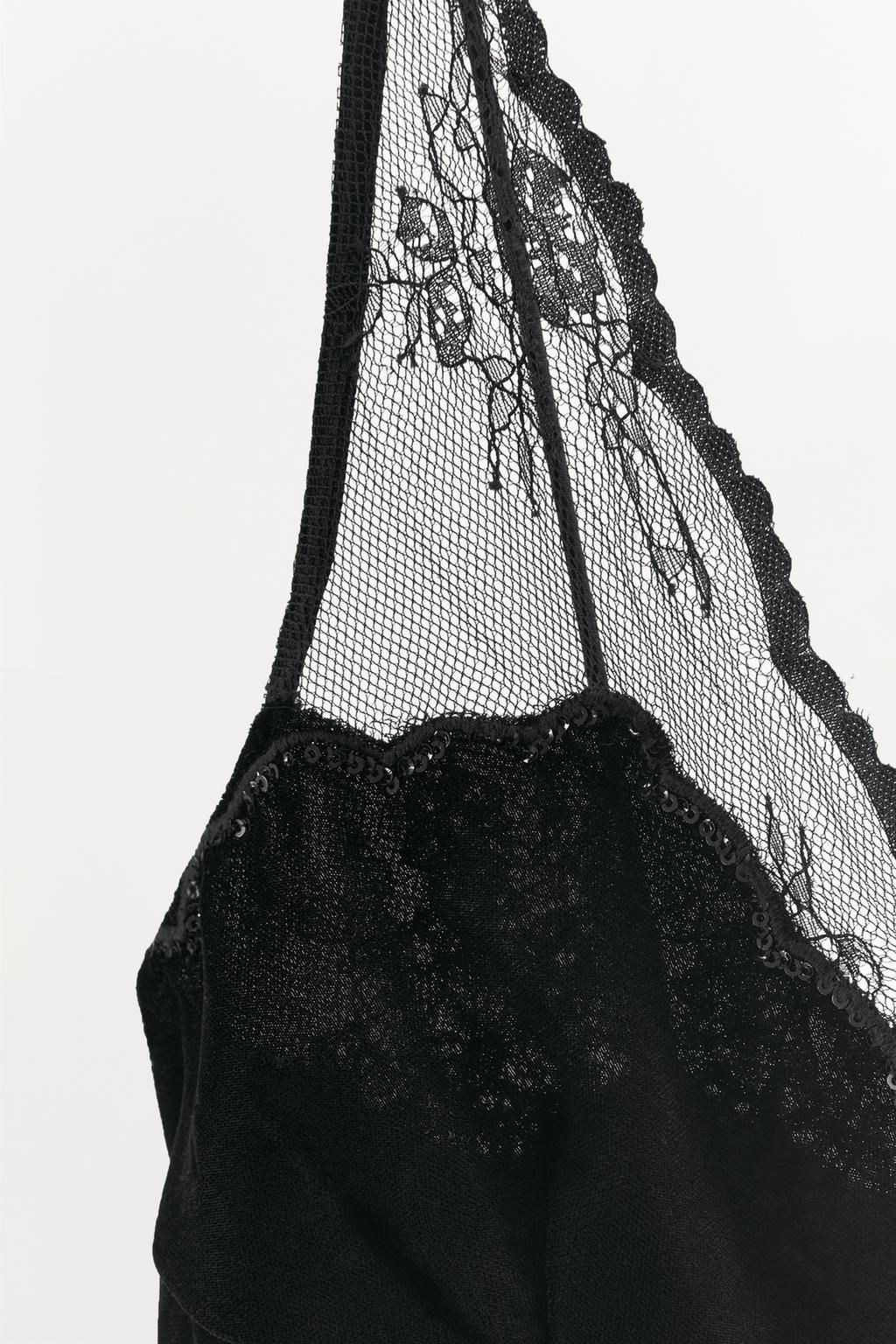 SEQUINNED CAMISOLE DRESS - Zara фото 9