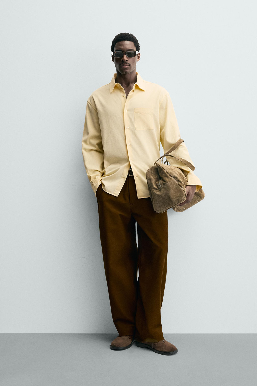 FLOWING SHIRT WITH POCKET - Zara фото 10