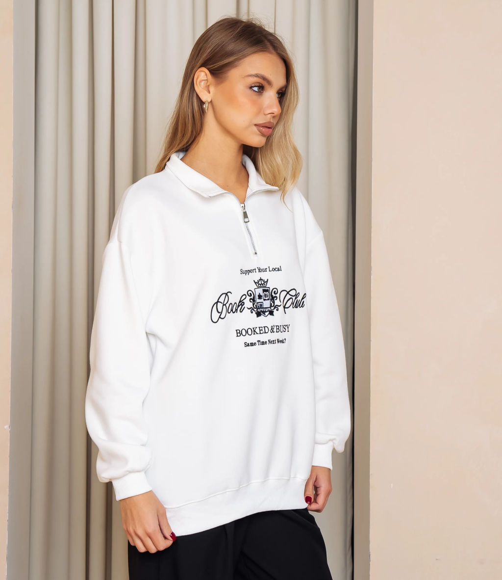 Свитшот #КТ182 (7), белый - Dommod фото 2