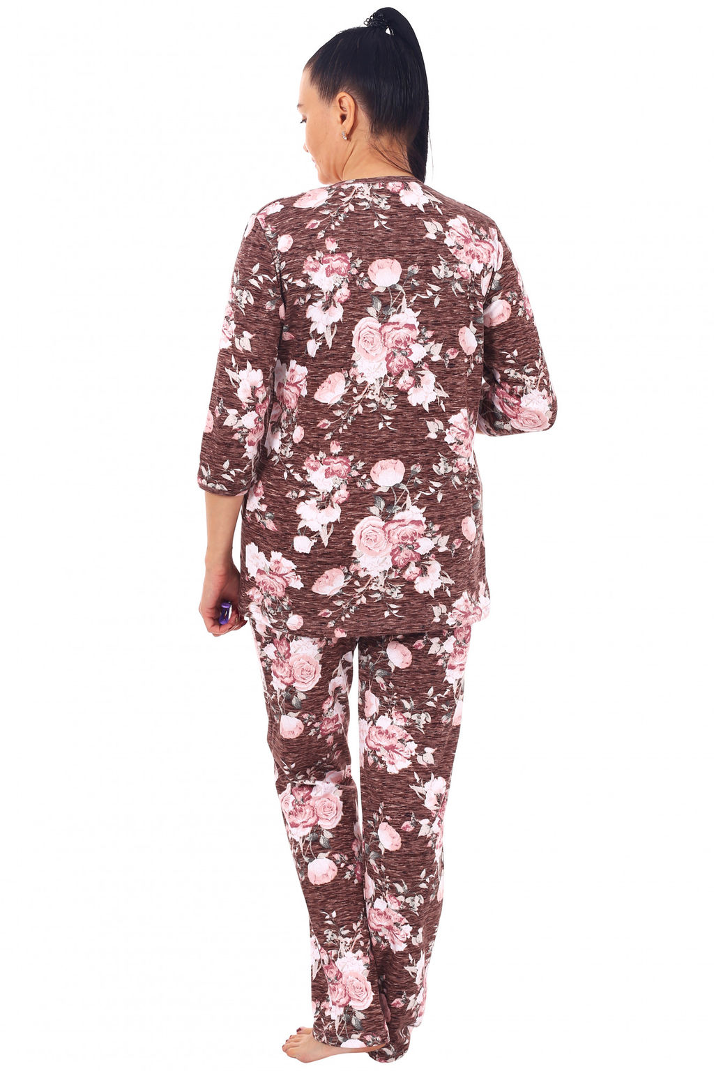 Костюм женский интерлок с брюками ЕЛИЗАВЕТА ЦВЕТЫ - Domtrik фото 2