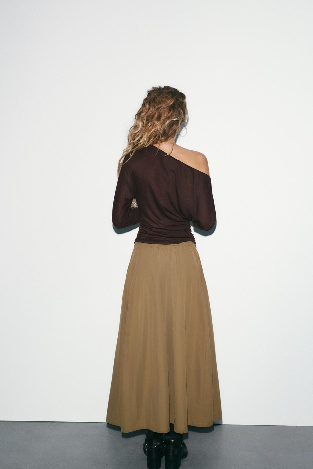 NYLON MIDI SKIRT - Zara фото 3