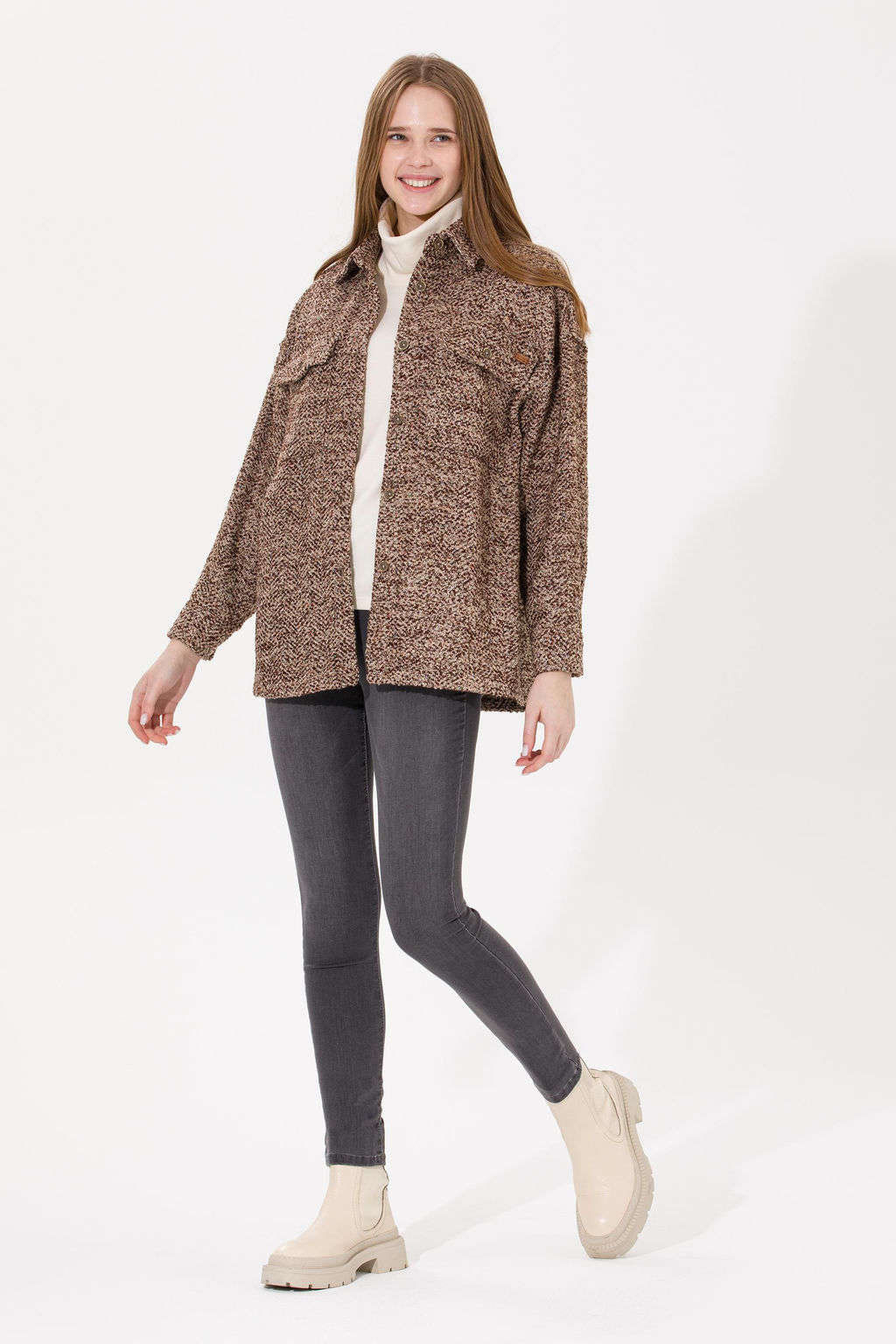 Женские серые джинсовые брюки - U.s. polo assn фото 8