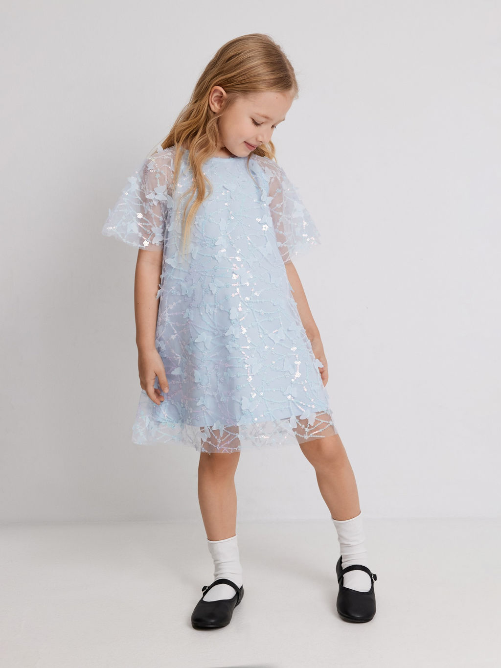 ACOOLA / Платье детское для девочек Nivi голубой  фото 4