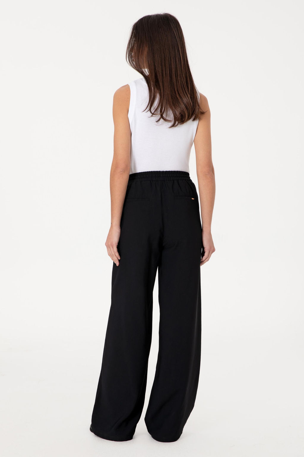 Kad_n Siyah Loose Relax Fit Kanvas Pantolon Sepette S_rpriz _ndirim - U.s. polo assn фото 10