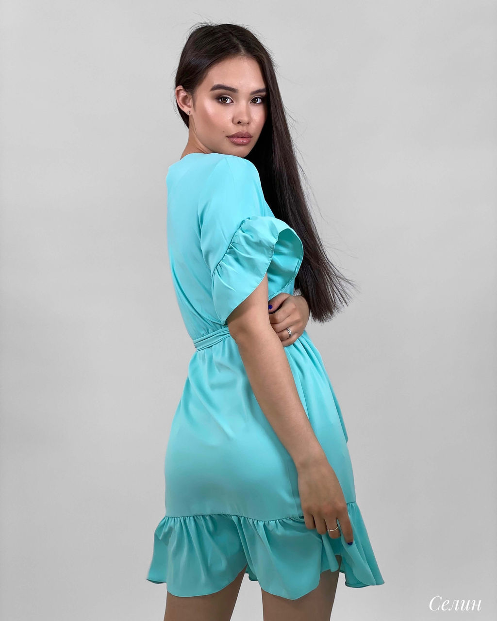 Платье Селин (тиффани) - Nadi bordo фото 6