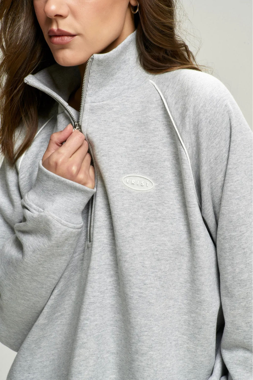 Анорак с кантом Grey Melange - Erist store фото 3