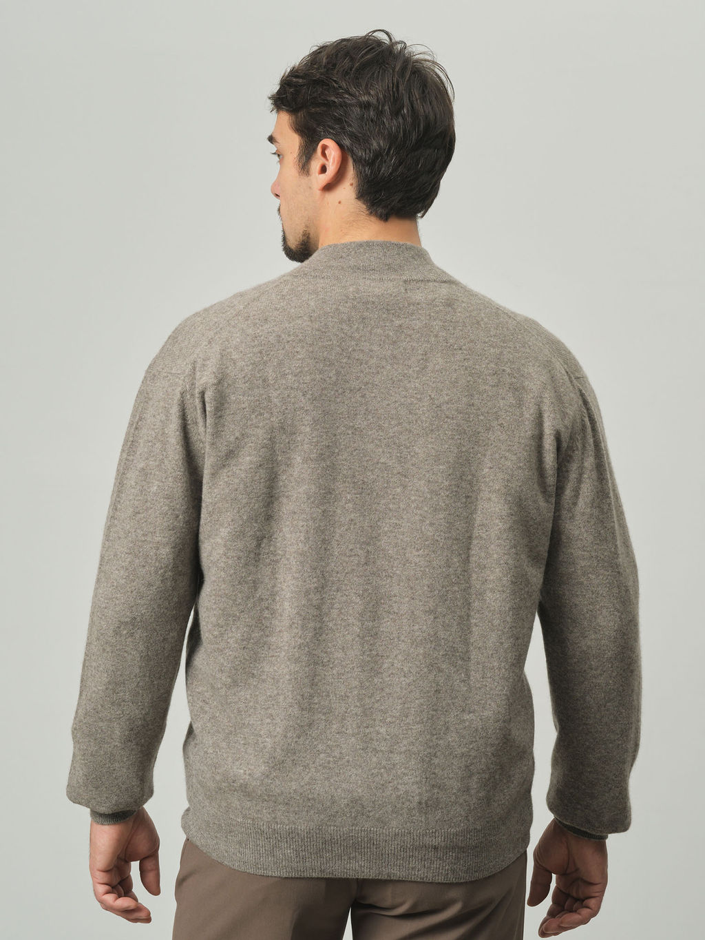 Джемпер мужской из пуха яка 4003 серый