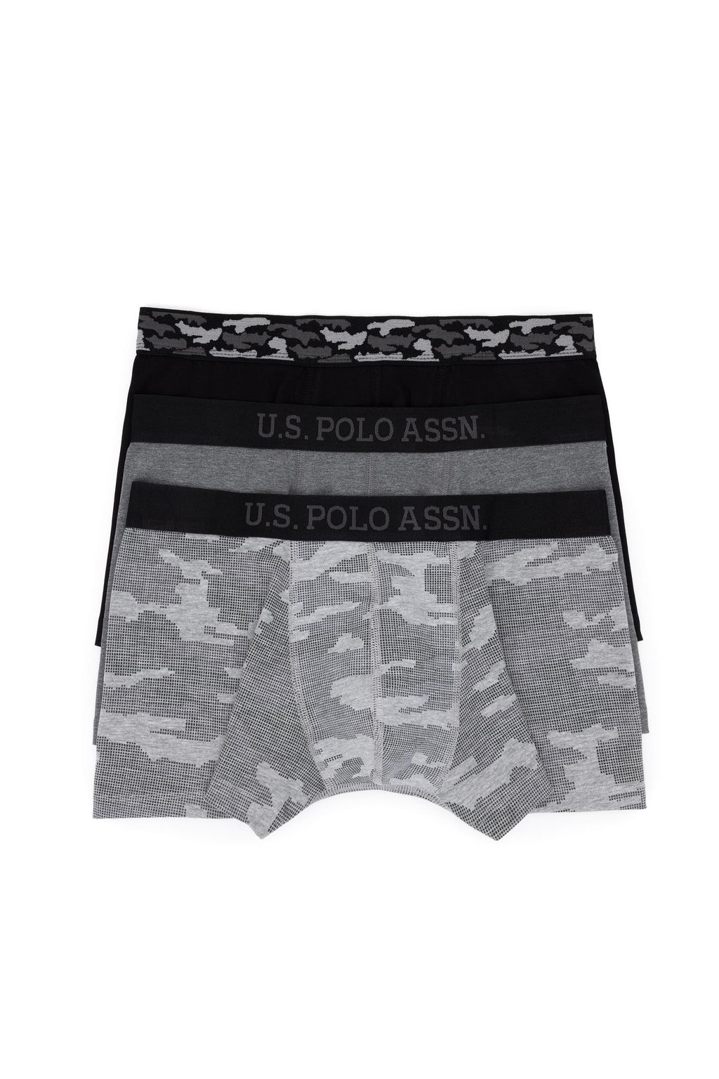 Мужское нижнее белье серого меланжа - U.s. polo assn фото 2