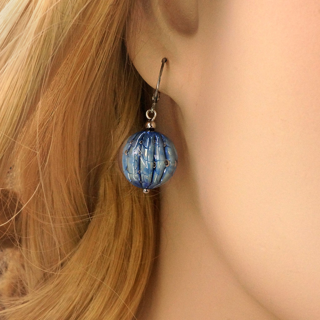 Серьги из муранского стекла AMAZONIA LS3013 - Vloes фото 4