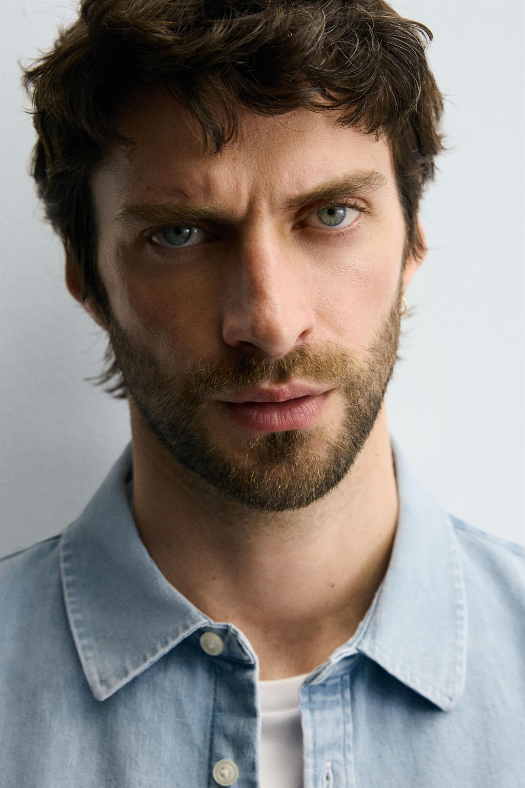 WASHED DENIM SHIRT - Zara фото 5