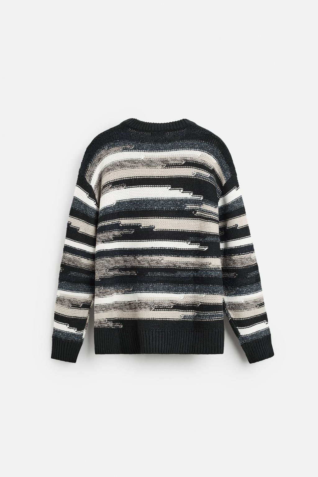 GEOMETRIC JACQUARD SWEATER - Zara фото 8