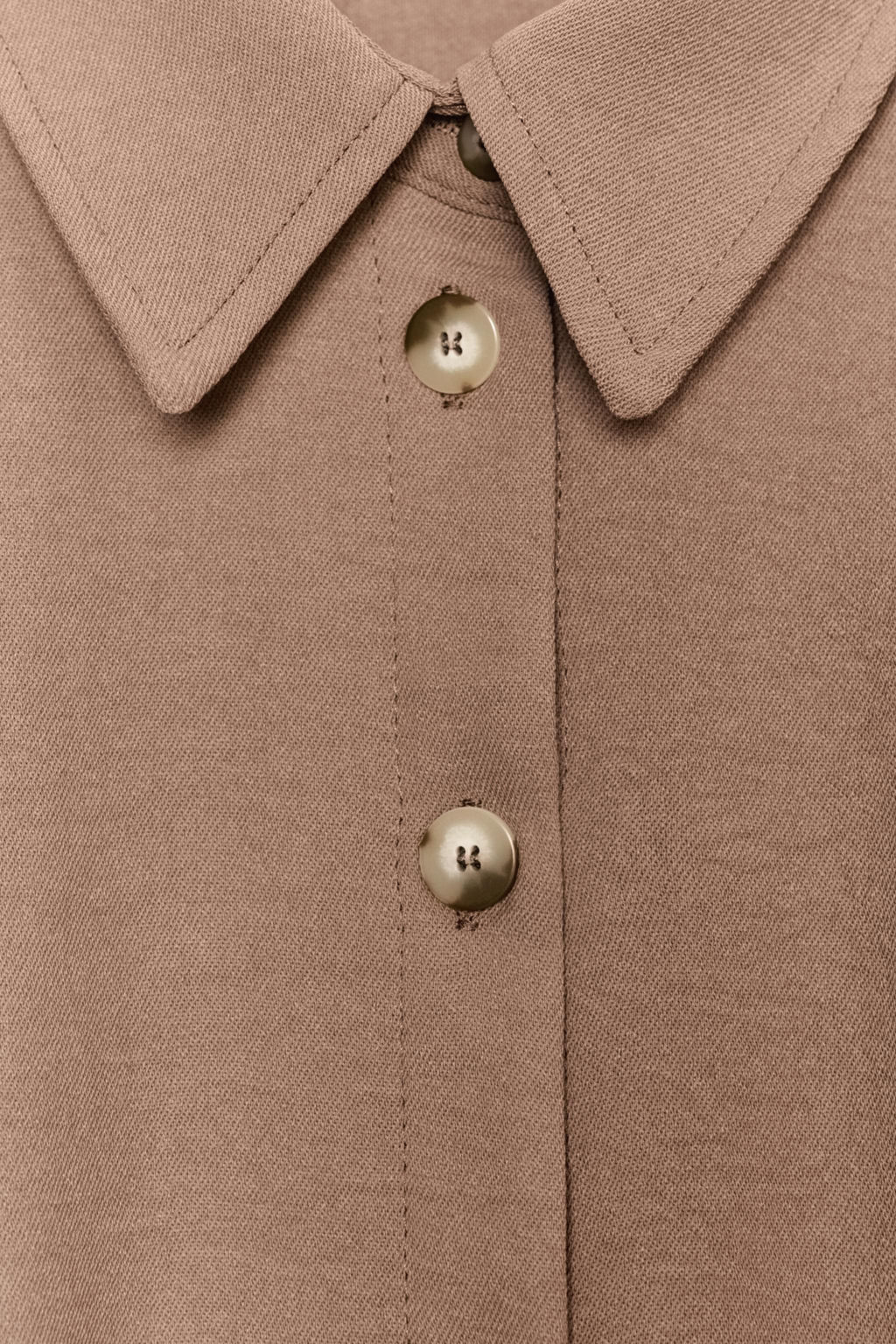 CAMISA CORTA TRABILLAS / Tostado - Zara фото 8