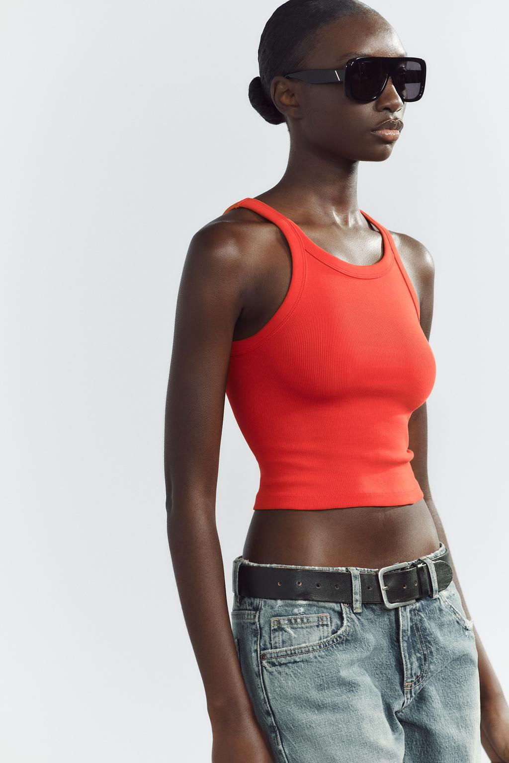 RIBBED CROP TOP - Zara фото 24