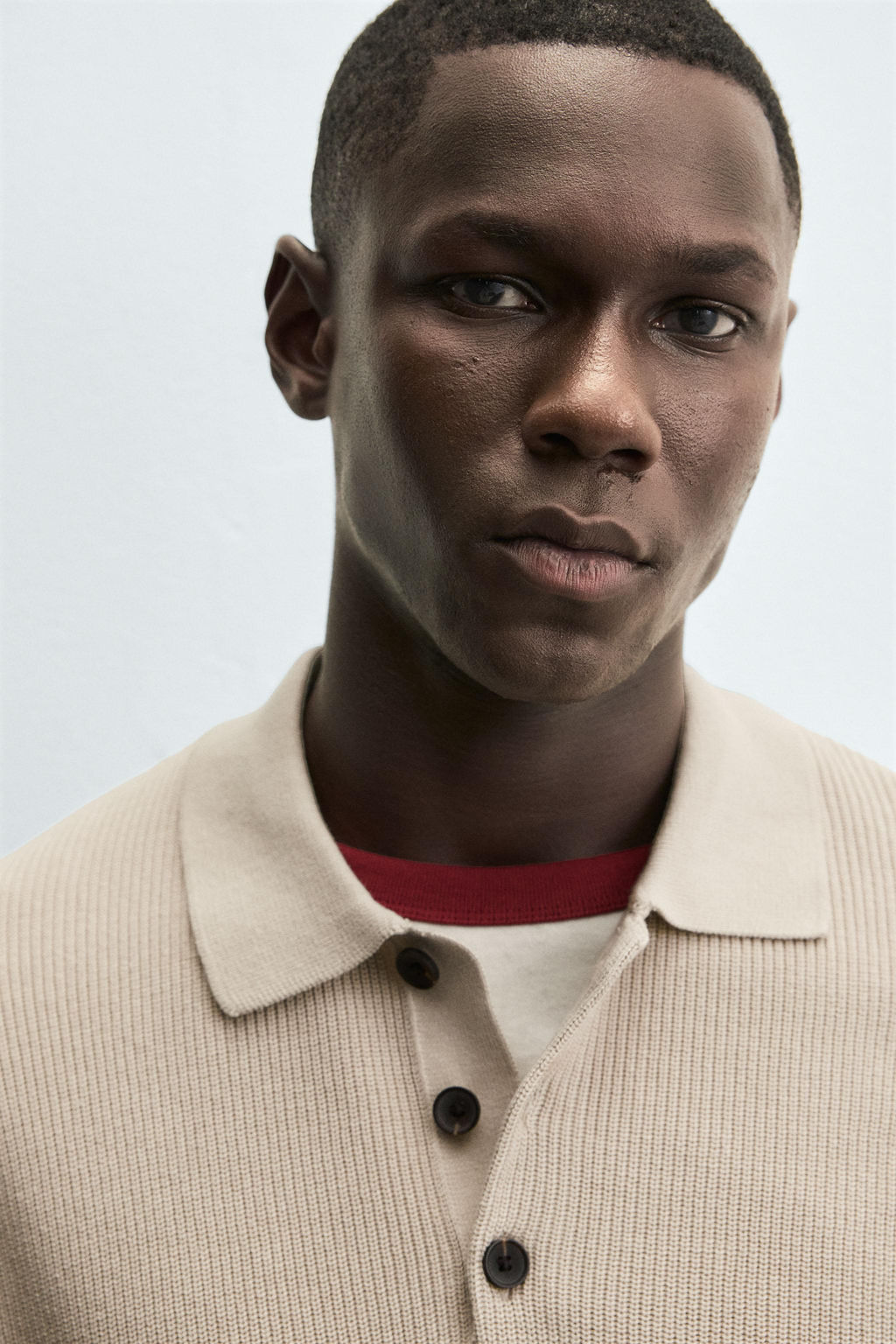 PURL KNIT POLO SHIRT - Zara фото 5