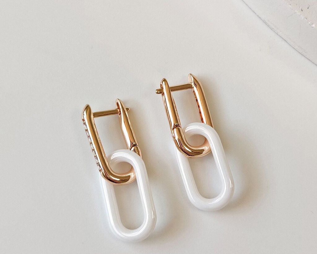 Серьги с керамикой