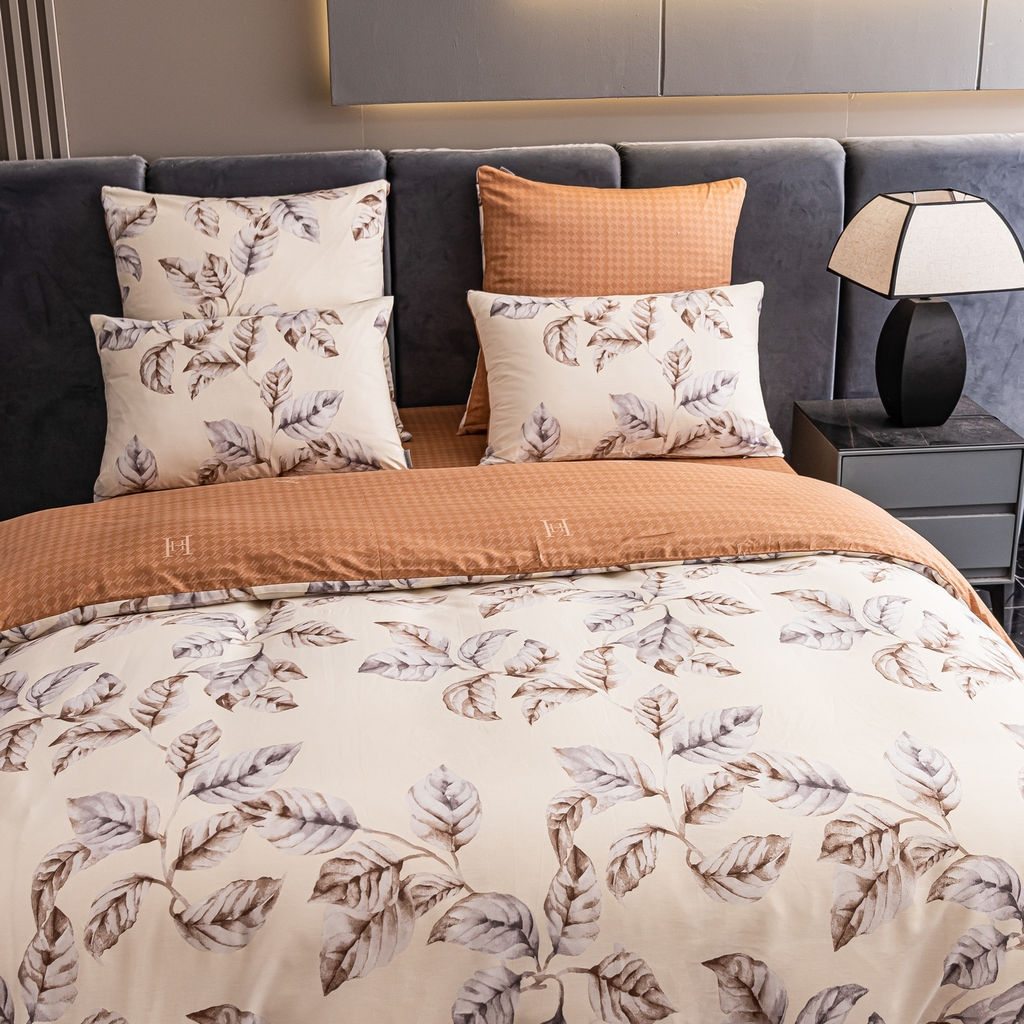 Комплект постельного белья Люкс Сатин 100% хлопок на резинке AR370 Евро/4 Наволочки - Ситрейд фото 7