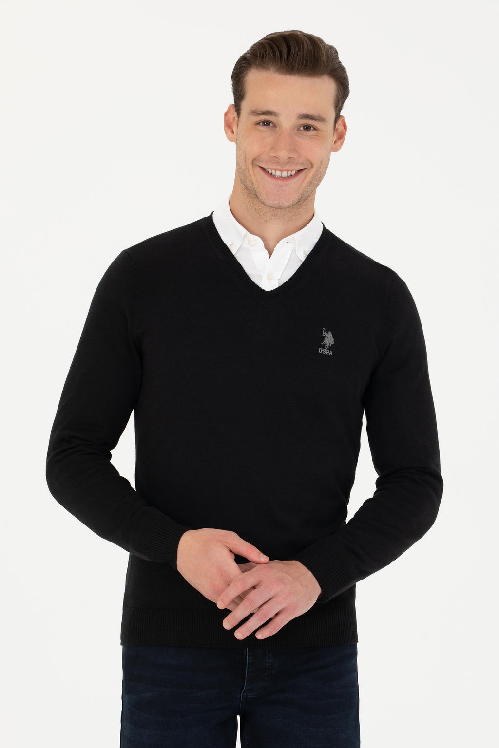 Мужской черный базовый свитер Неожиданная скидка в корзине - U.s. polo assn фото 8