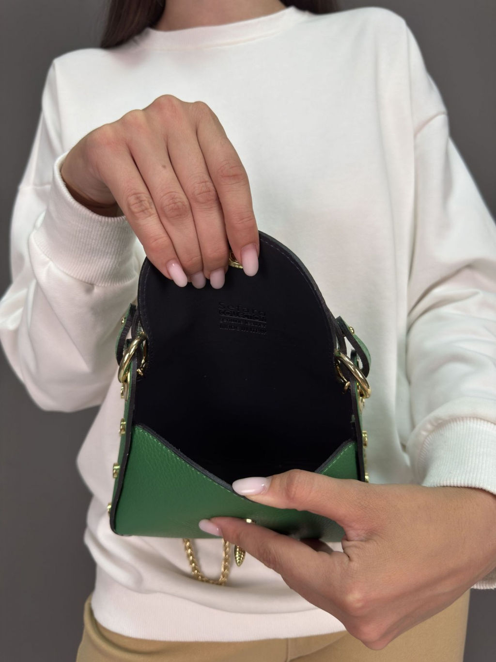 Сумка женская из телячьей кожи