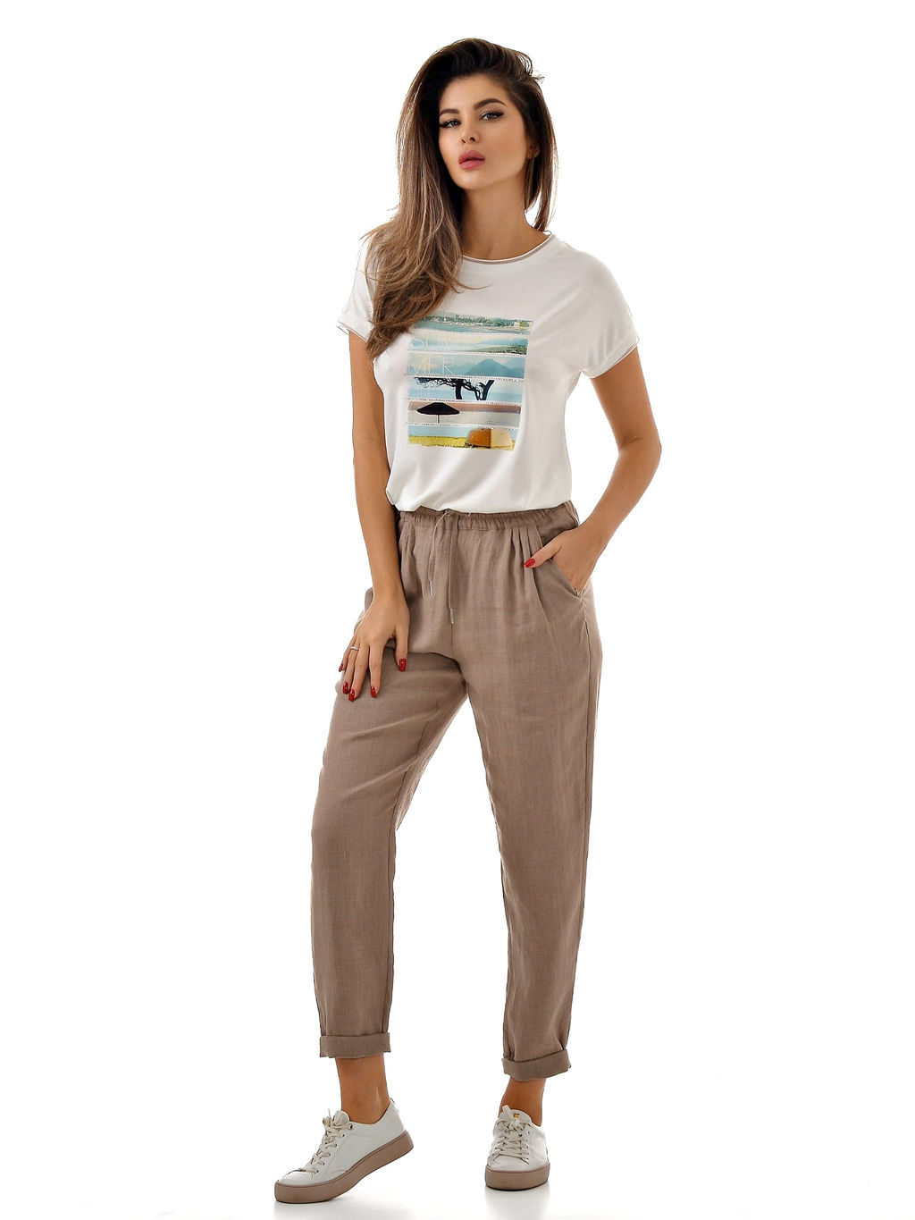 100%лен брюки - А+б коллекция фото 6