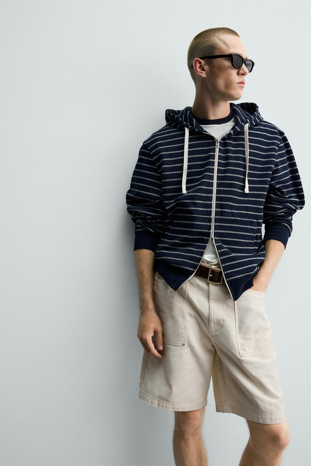 BERMUDA STRAIGHT FIT BOLSILLOS / Blanco - Zara фото 5