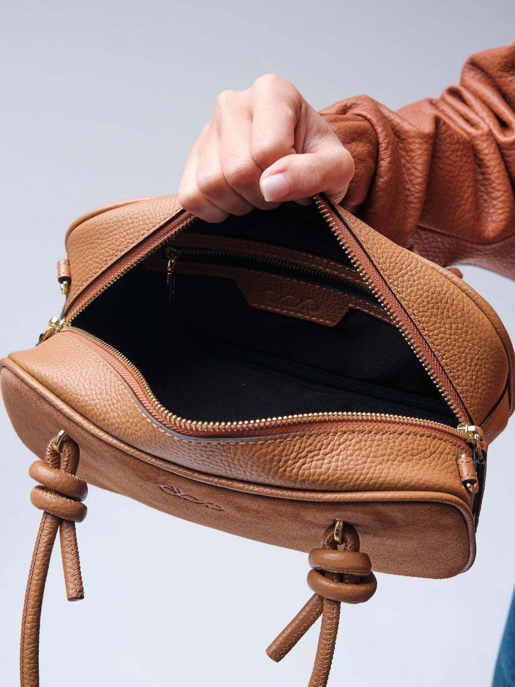 Сумка Curl DBR 31363 светло-коричневый  фото 12