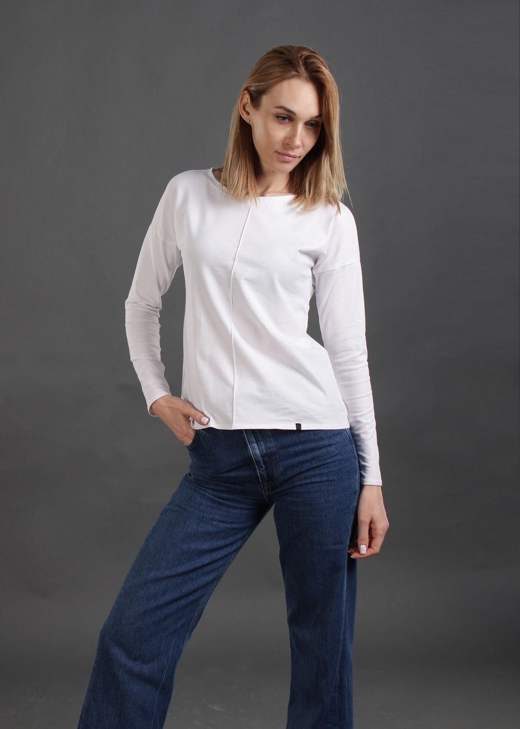 ЛОНГСЛИВ ДЖ494 БЕЛЫЙ - Assana фото 3