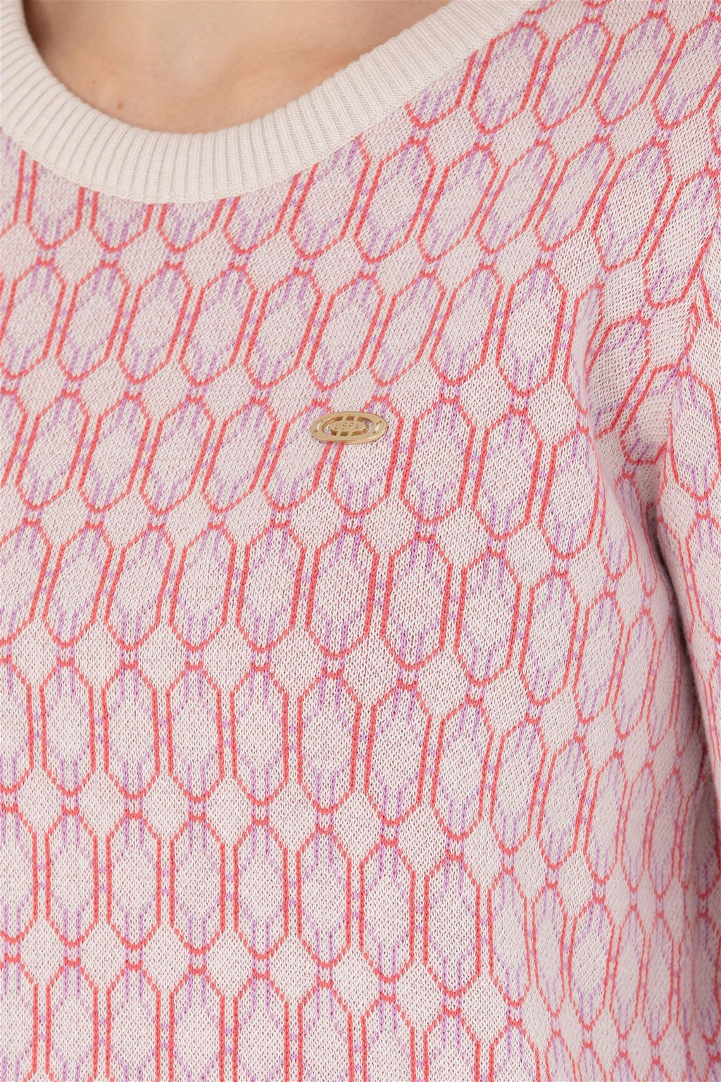 Женский кремовый свитер с круглым вырезом Неожиданная скидка в корзине - U.s. polo assn фото 7