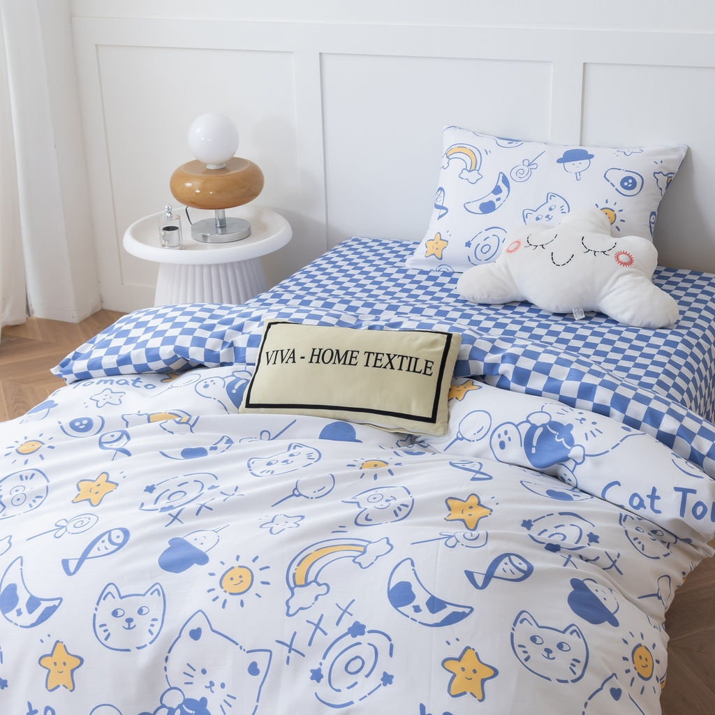 Комплект постельного белья на резинке Сатин Люкс KIDS 100% хлопок CDKR057 140*200*25/1.5 спальный/50-70 1 шт - Ситрейд фото 4