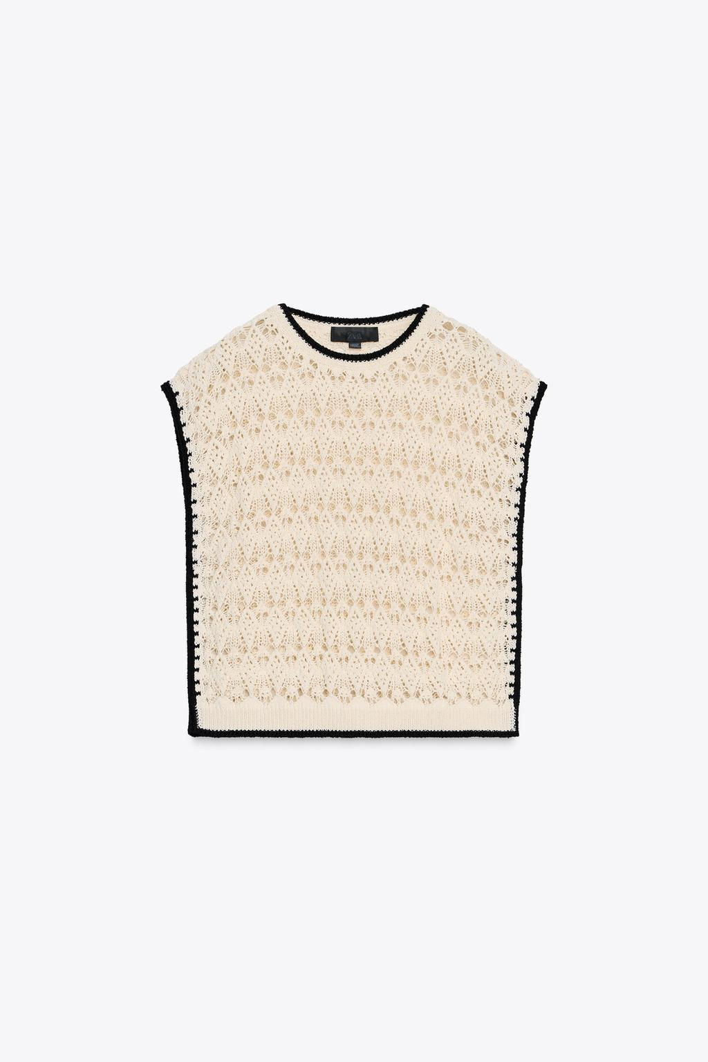 POINTELLE KNIT VEST - Zara фото 4