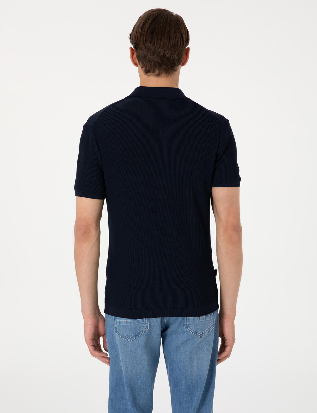 Lacivert Slim Fit Polo Yaka Triko Ti__rt - Pierre cardin фото 5