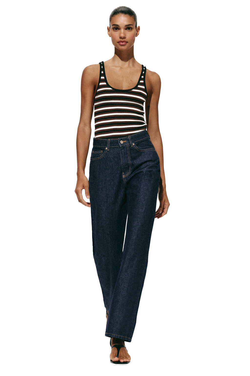 JEANS Z.03 STRAIGHT HIGH-WAIST LONG LENGTH - Zara фото 31