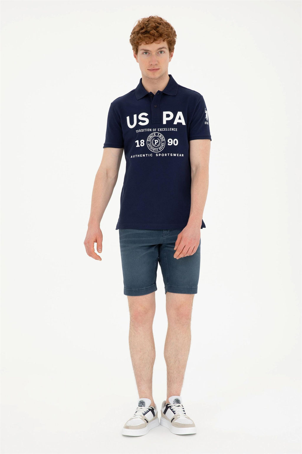 Мужская темно-синяя футболка - U.s. polo assn фото 4