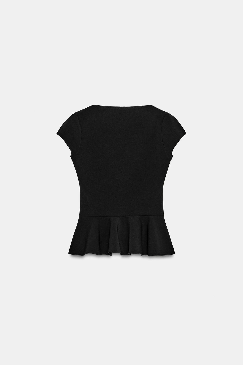 TOP PEPLUM BOTONES / Negro - Zara фото 7