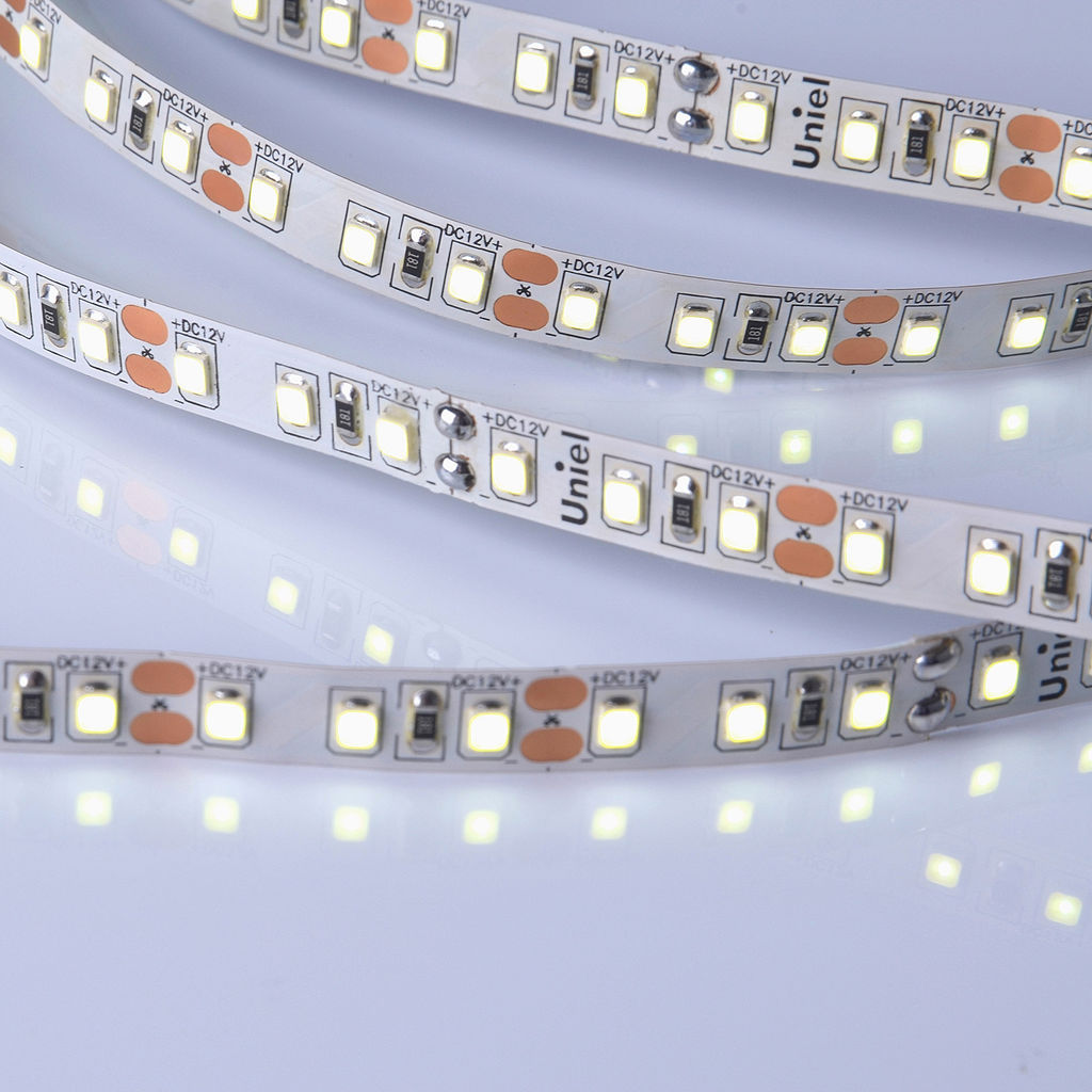 ULS-M13-2835-120LED/m-8mm-IP20-DC12V-9,6W/m-5M-6500K PROFI Гибкая светодиодная лента на самоклеящейся основе. Катушка 5м. в герметичной упаковке. Дневной свет (6500K). ТМ Uniel.