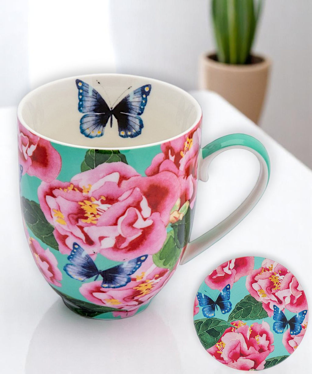 Кружка с подставкой Камелии, 0,4 л - Maxwell & Williams фото 9