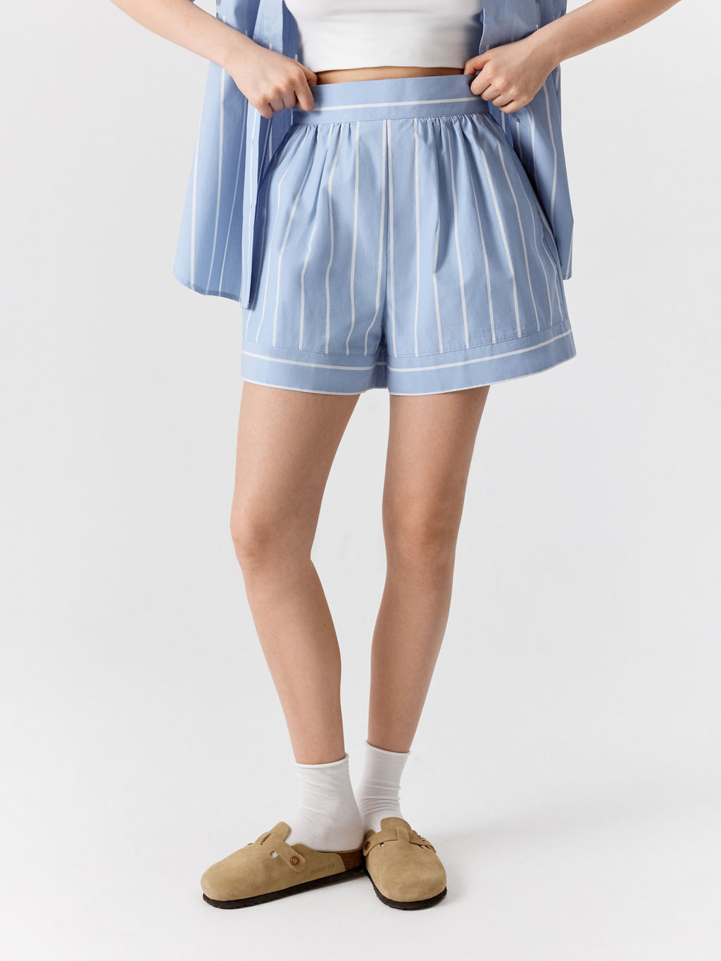 CONCEPT CLUB / Шорты жен. Austa_shorts синяя полоска  фото 4