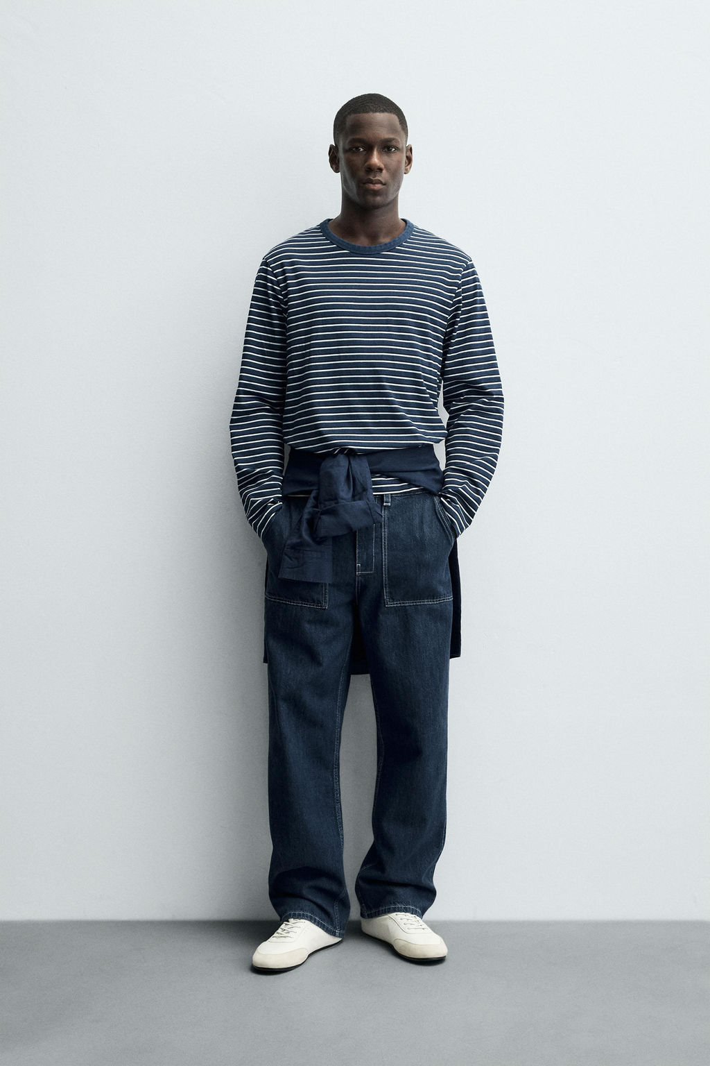 JACQUARD STRIPE T-SHIRT