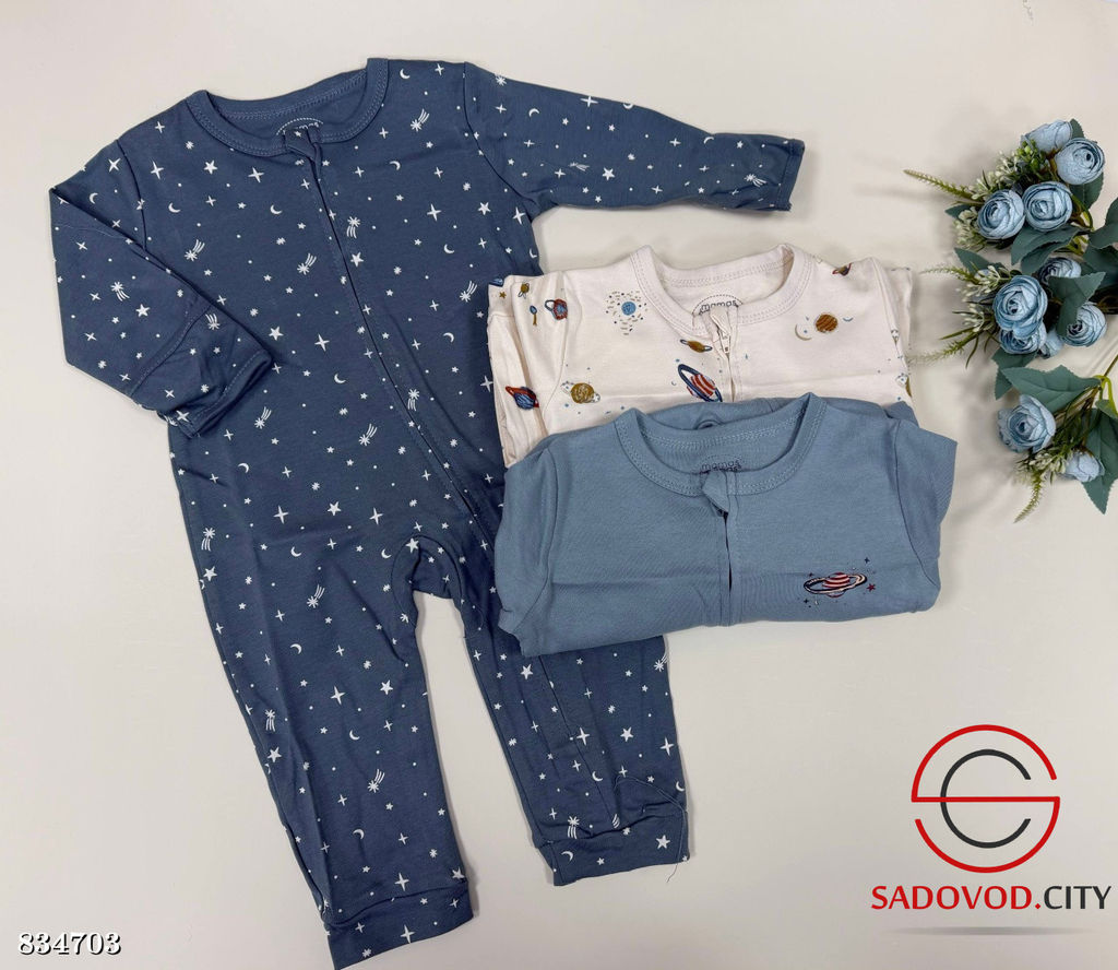 Комбинезон интерлок на молнии