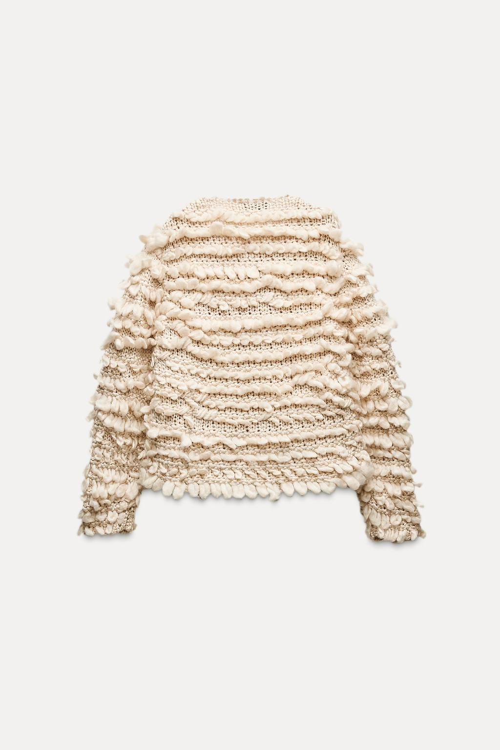 TEXTURED KNIT CARDIGAN - Zara фото 6