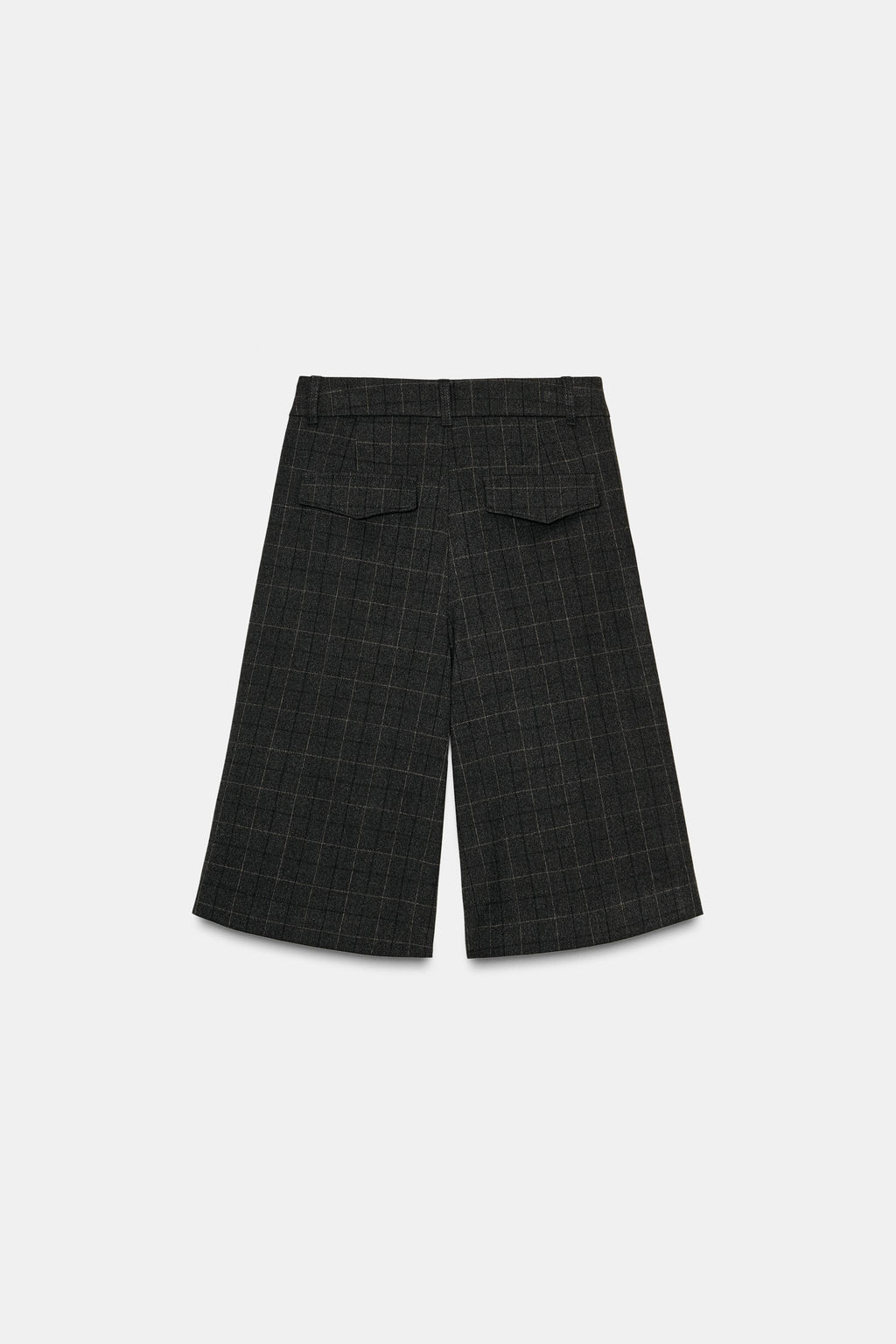 LONG CHECK BERMUDA SHORTS WITH PLEATS - Zara фото 8