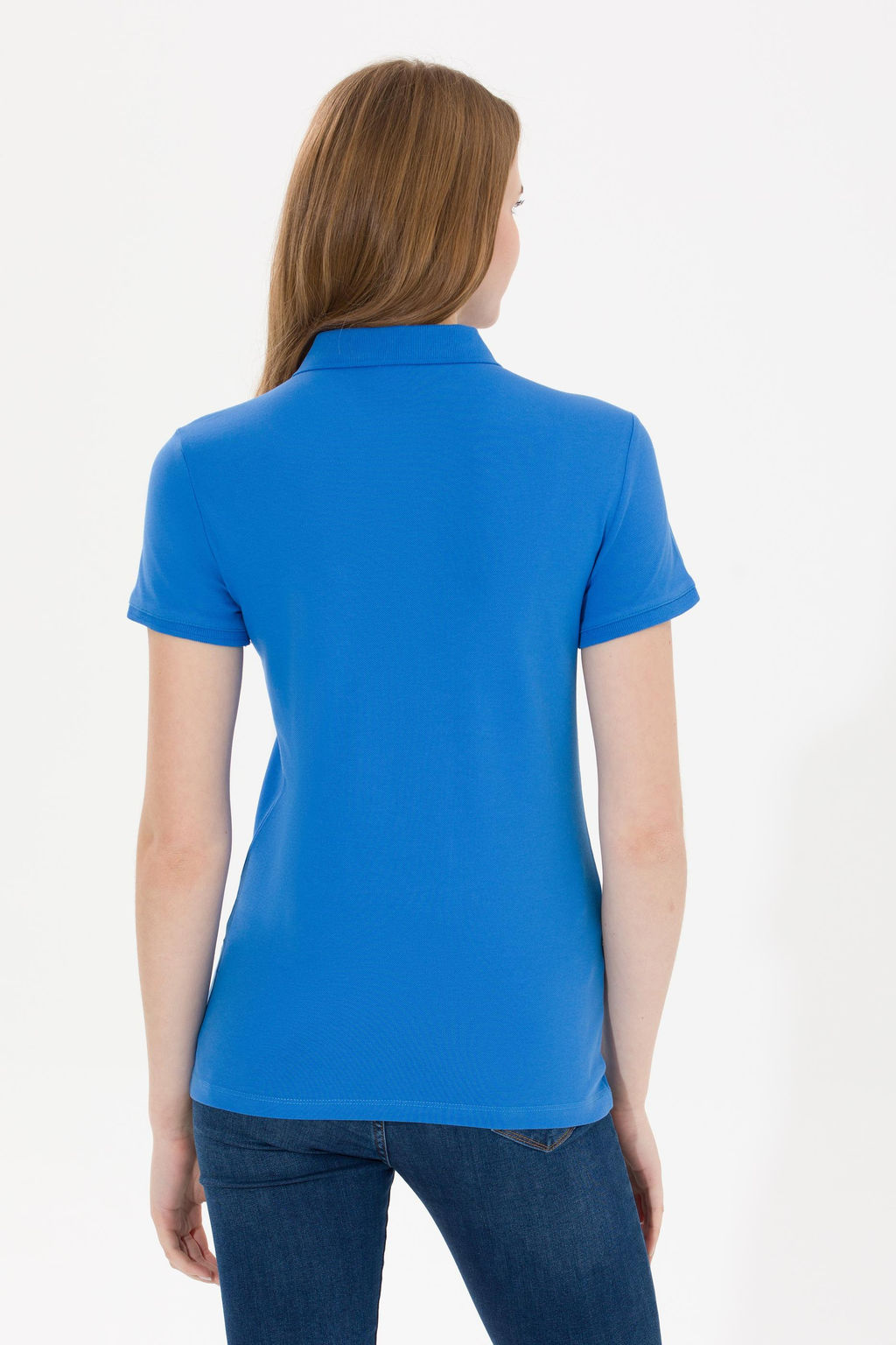 U. S. Polo Assn Женская футболка Saks Basic с воротником-поло - U.s. polo assn фото 5