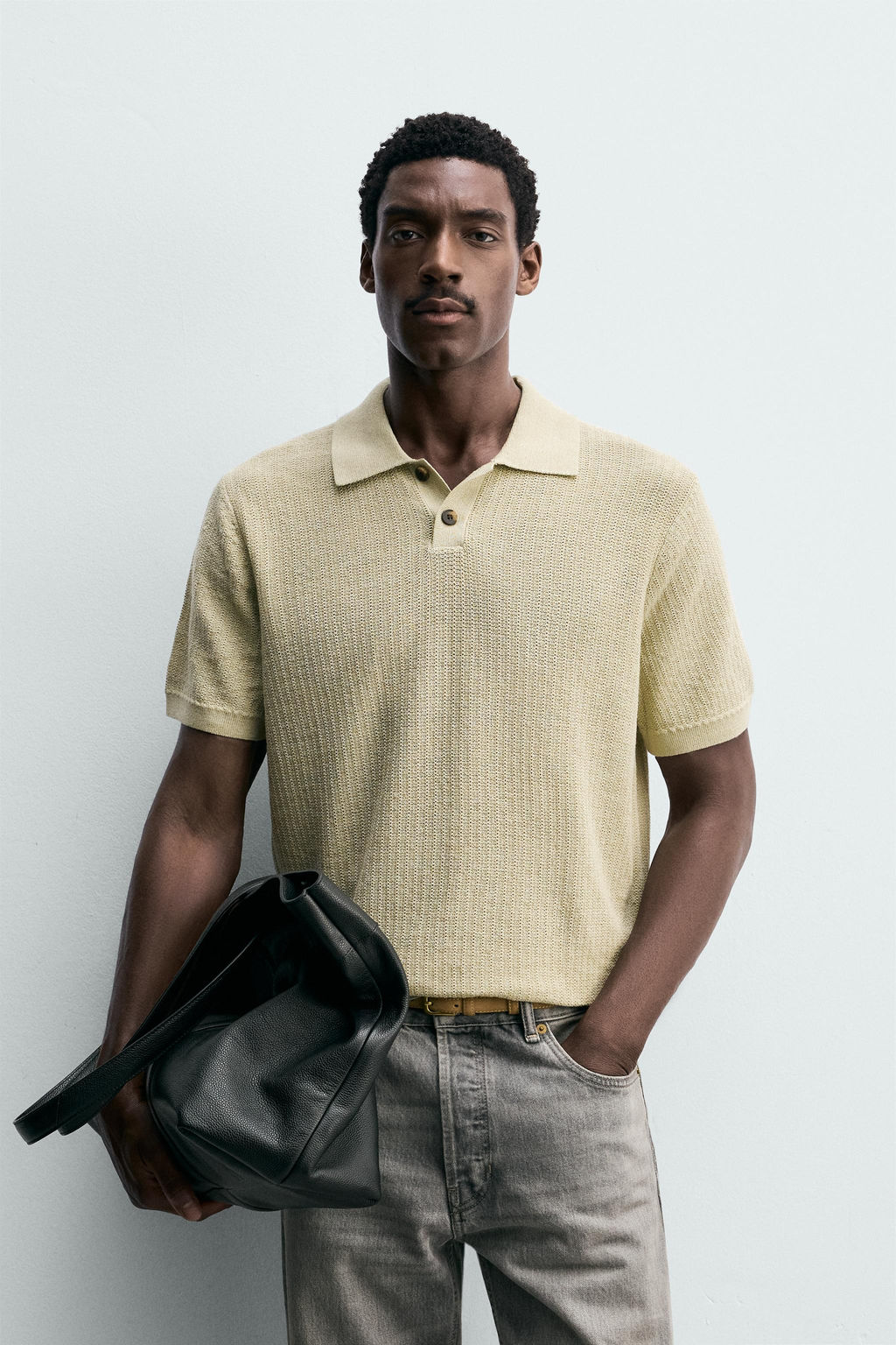 POLO PUNTO REGULAR FIT ESTRUCTURA / Rosado oscuro - Zara фото 10