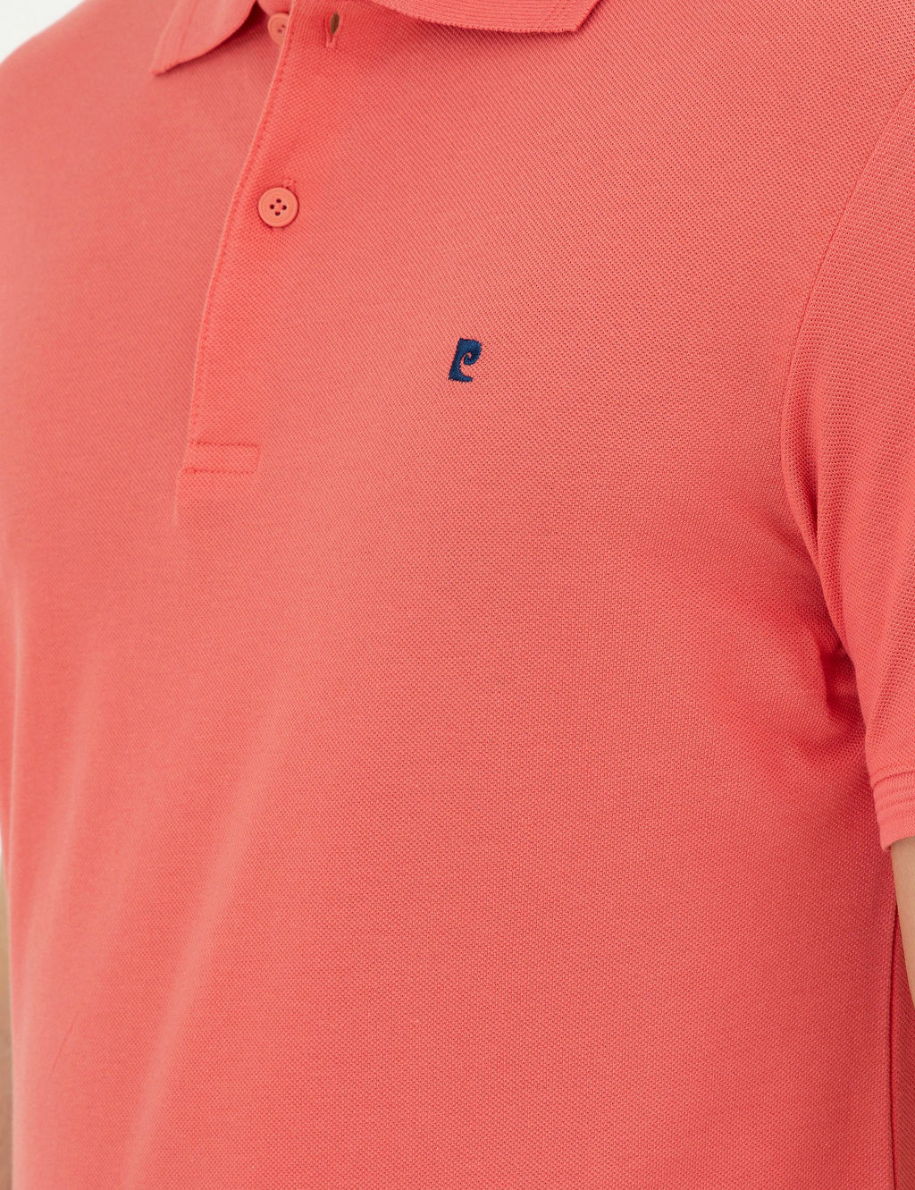 Mercan Slim Fit %100 Pamuk Polo Yaka Basic Ti__rt