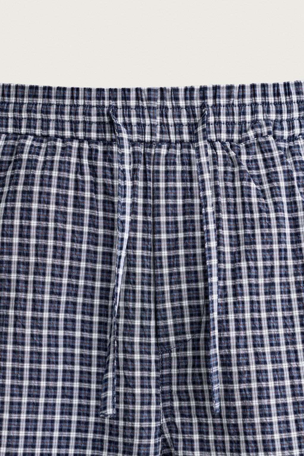 BERMUDA CORTA CUADROS RELIEVE / Azul - Zara фото 9