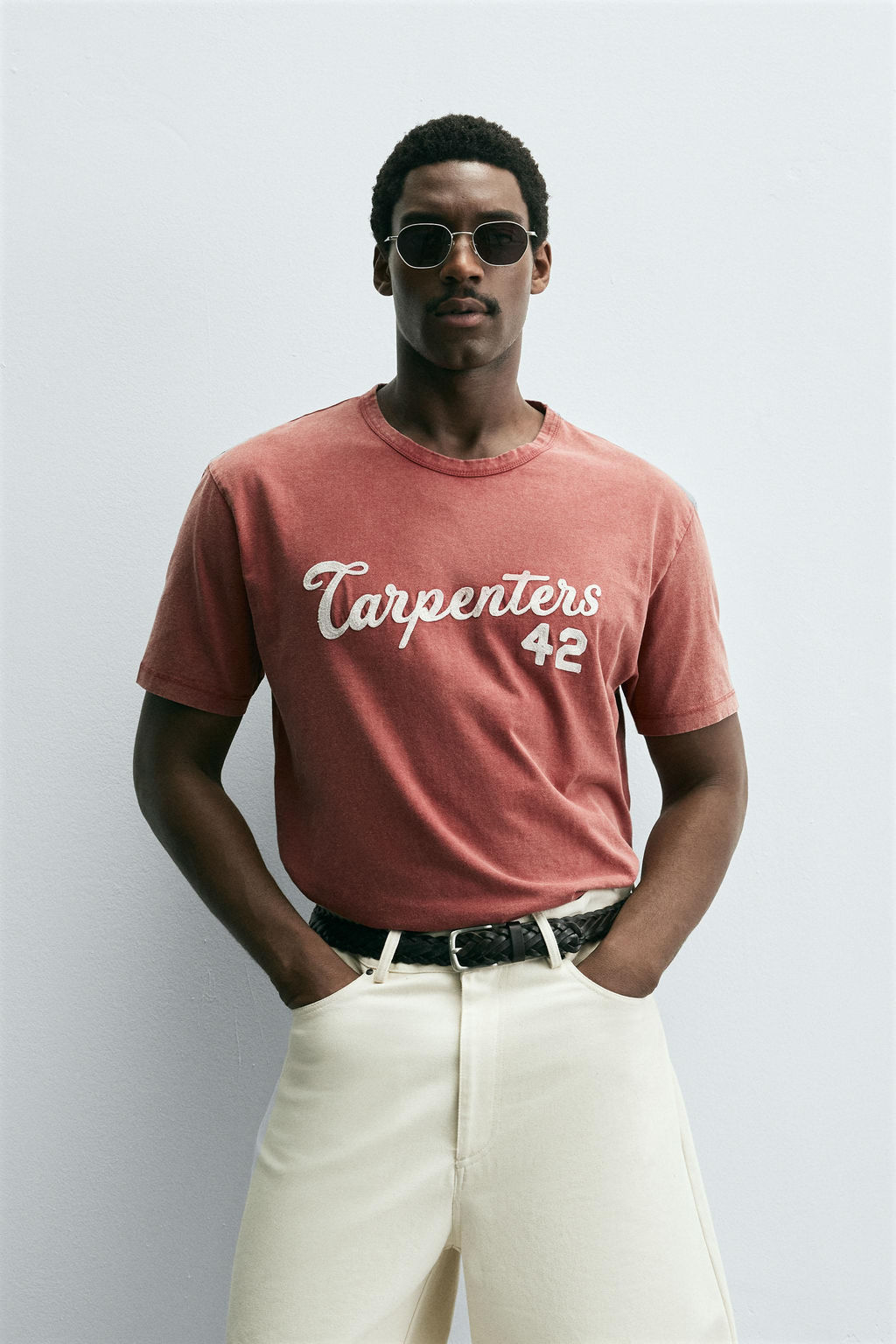 WASHED EMBROIDERED T-SHIRT - Zara фото 2